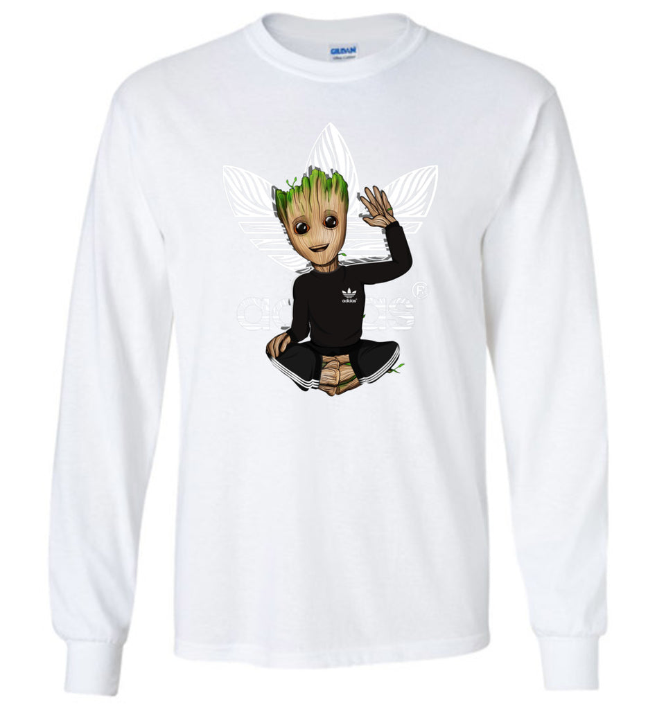 Characters Superheroes Groot Adidas Guardians of the galaxy - Long Sleeve