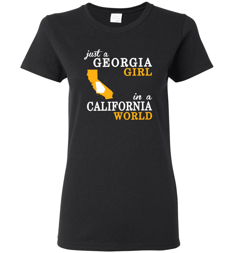 Just A Georgia Girl In A California World - Women Tee