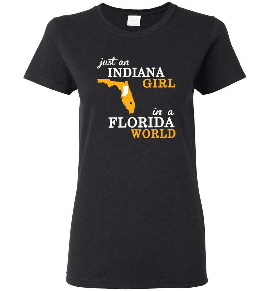 Just An Indiana Girl In A Florida World - Women Tee