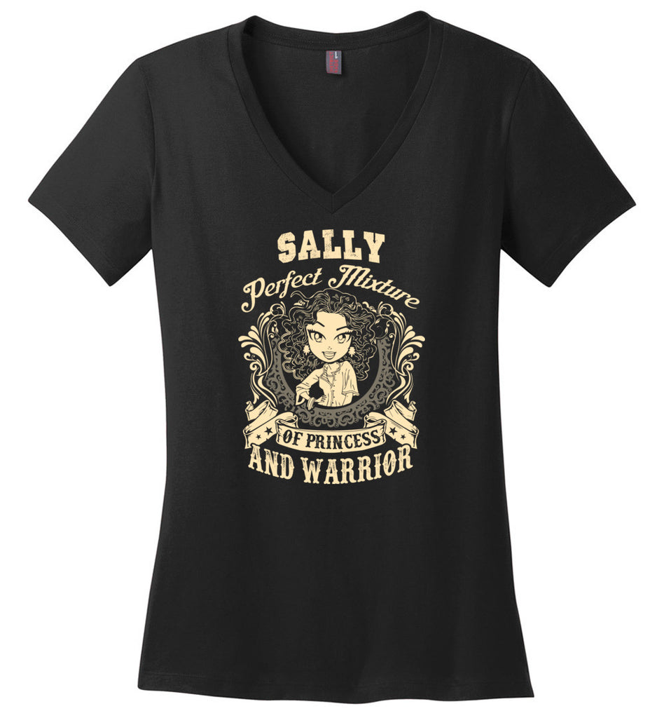 Sally Perfect Mixture Of Princess And Warrior - Ladies V-Neck