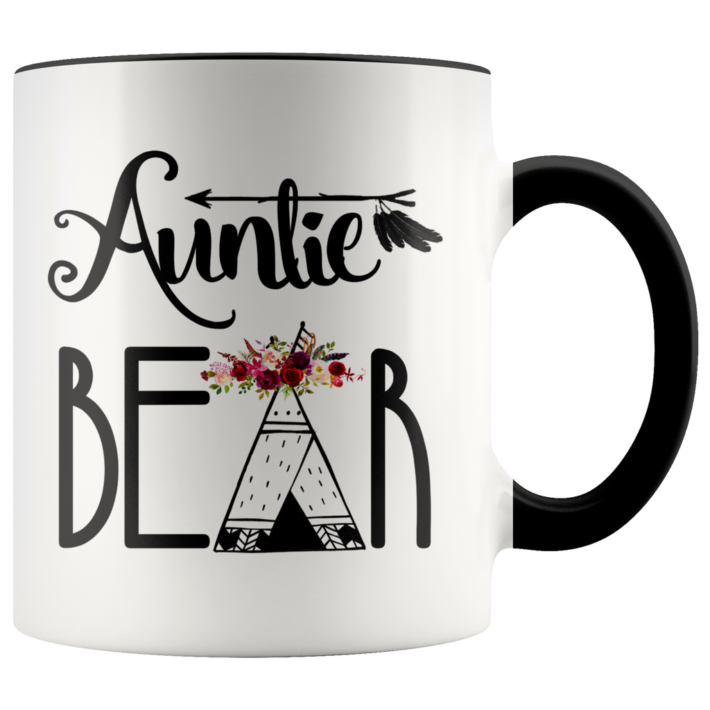 Auntie Bear Gift For Auntie Sister Bear Premium Accent Mug