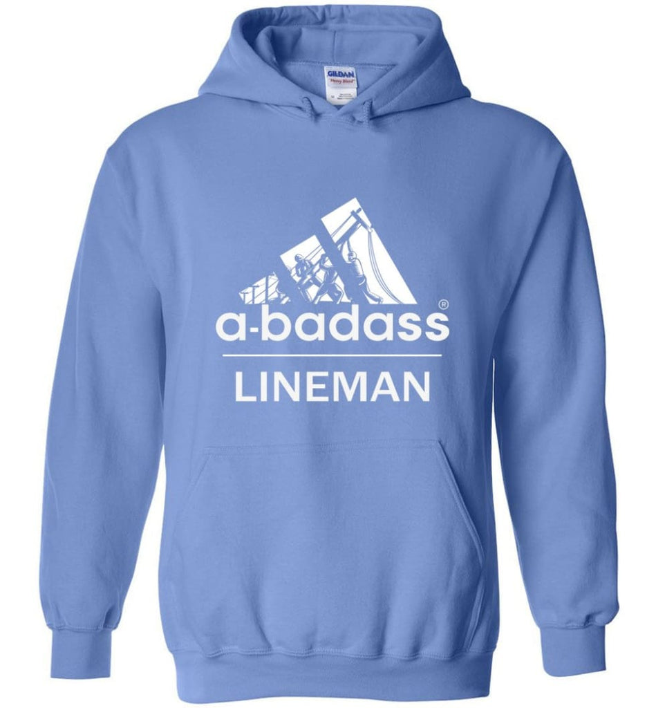 A Badass Lineman Shirts My Daddy Is A Lineman Shirt - Hoodie - Carolina Blue / M