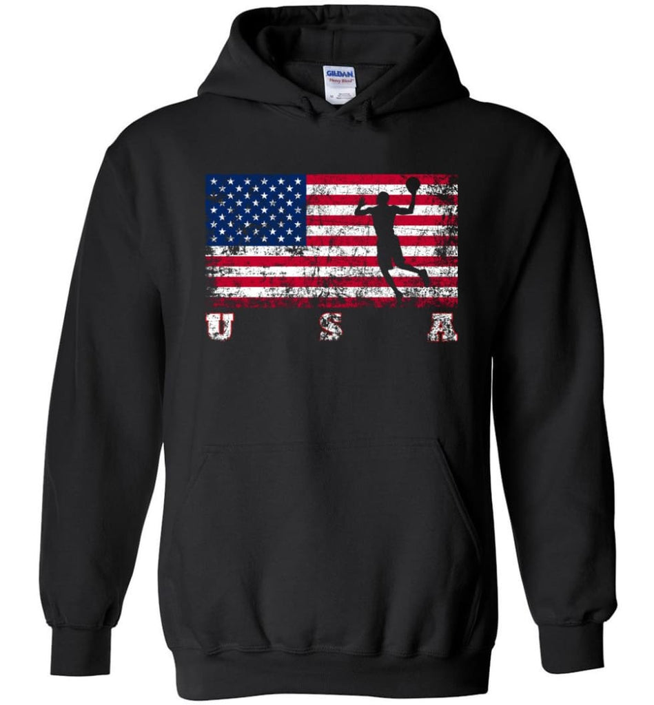 American Flag Basketball - Hoodie - Black / M
