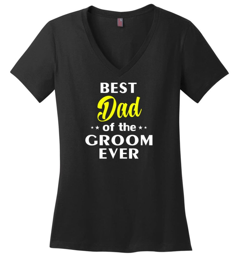 Best Uncle Of The Bride Ever Ladies V-Neck - Black / M