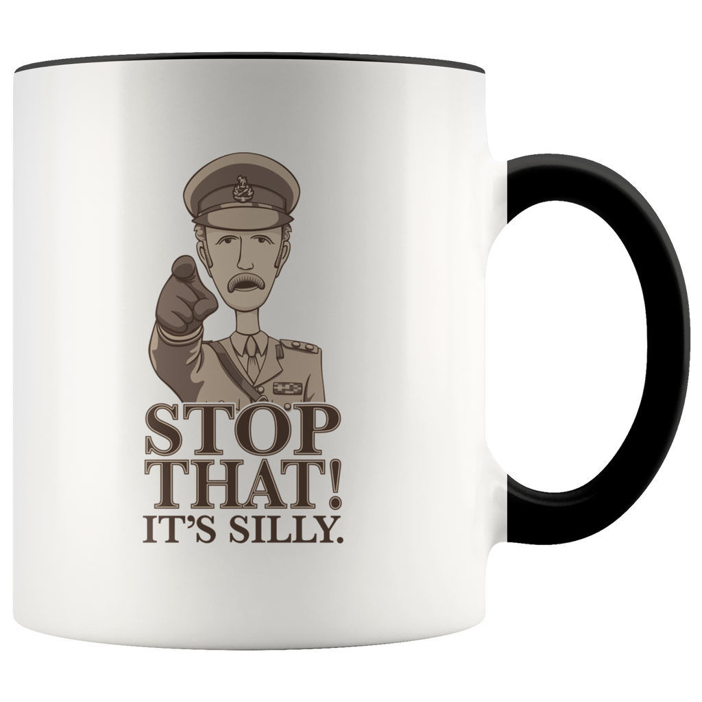 Stop That It's Silly Monty Python Gift Premium Accent Mug