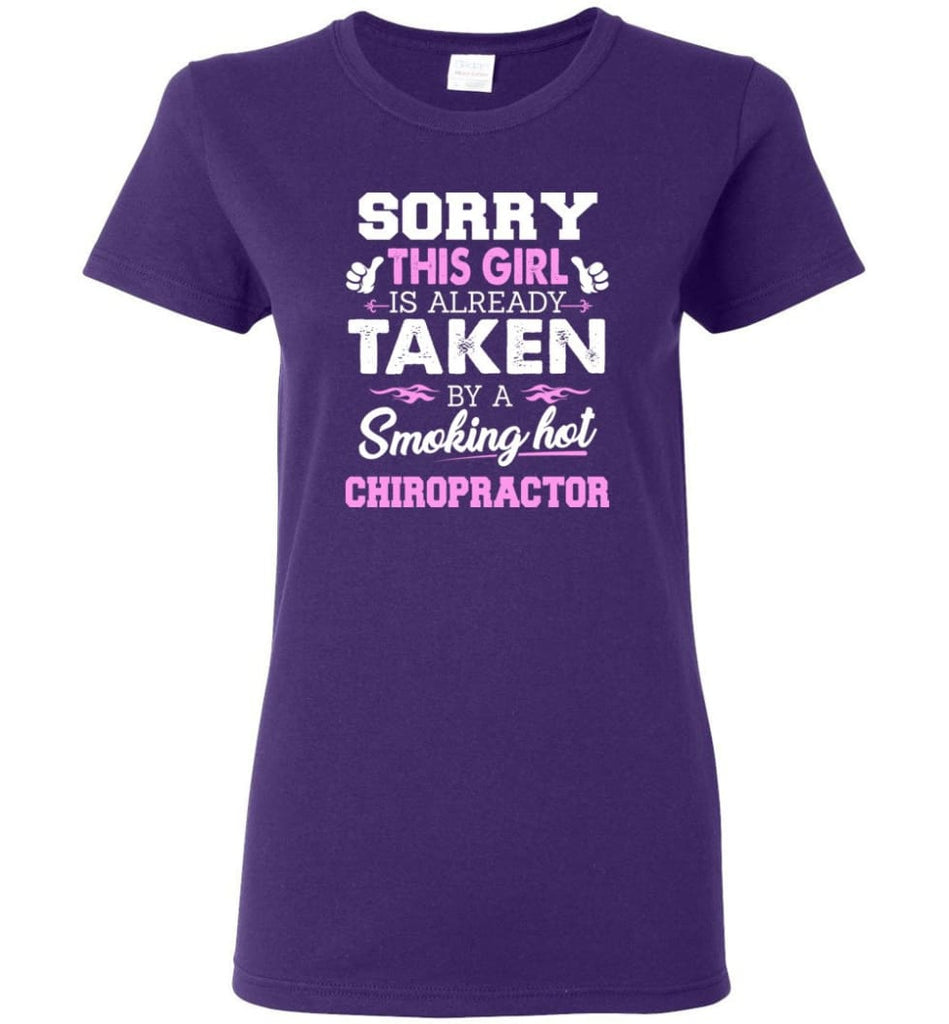 Chiropractor Shirt Cool Gift for Girlfriend Wife or Lover Women Tee - Purple / M - 13