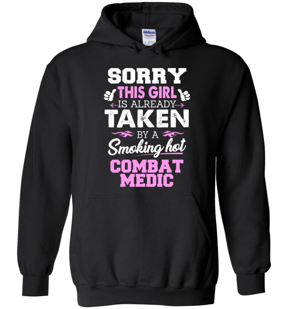 Combat Medic Shirt Cool Gift for Girlfriend Wife or Lover - Hoodie - Black / M