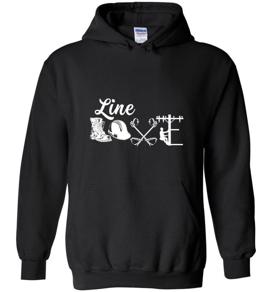 Cool Lineman Shirts Best Lineman Gift Lineman Long Sleeve Shirts Hoodie - Black / M