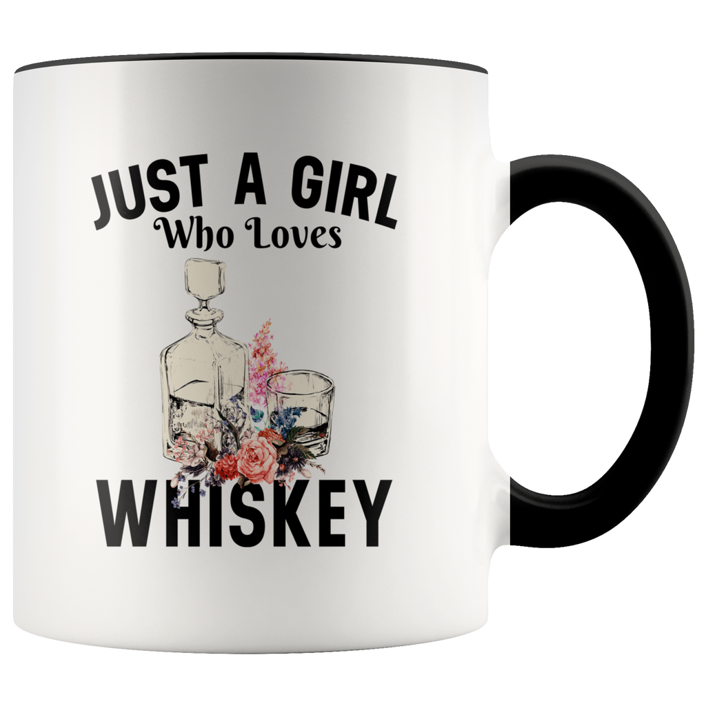 Just A Girl Who Loves Whiskey Premium Accent Mug