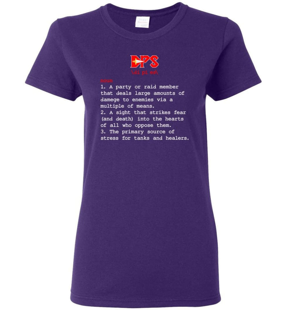Dps Definition Dps Meaning Women Tee - Purple / M