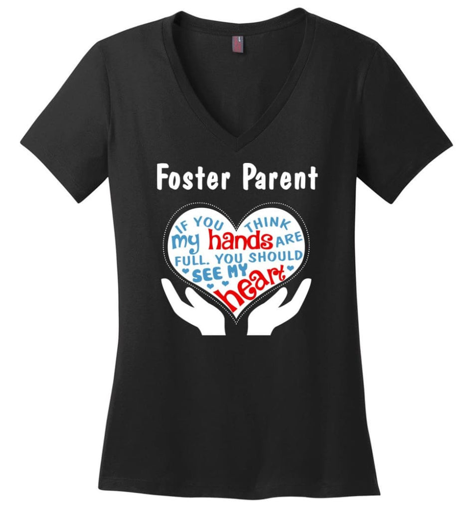 E= Mc Hamme Ladies V-Neck - Black / M
