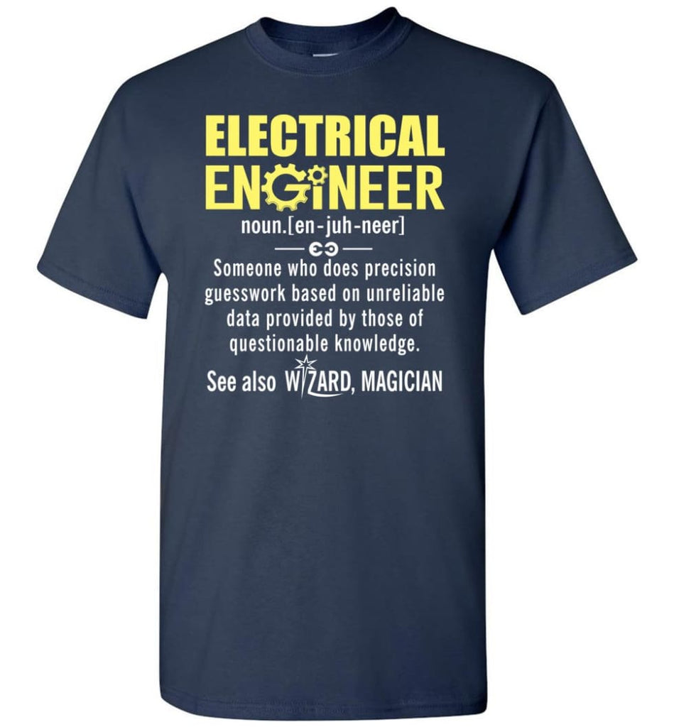 Electrical Engineer Definition - Short Sleeve T-Shirt - Navy / S
