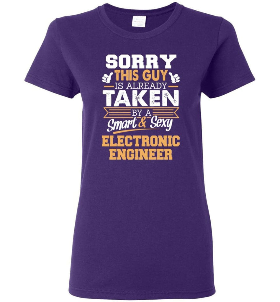 Electronic Engineer Shirt Cool Gift for Boyfriend Husband or Lover Women Tee - Purple / M - 11