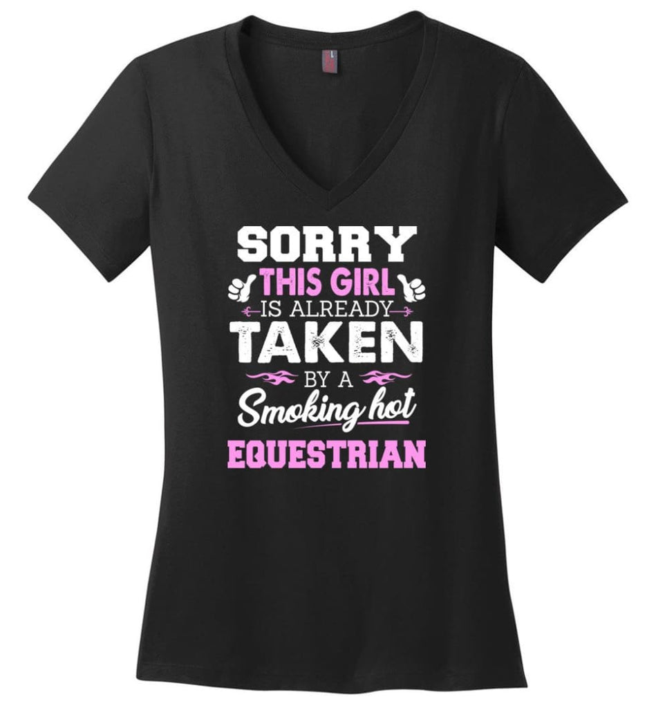 Electronic Engineer Shirt Cool Gift for Girlfriend Wife or Lover Ladies V-Neck - Black / M - 11