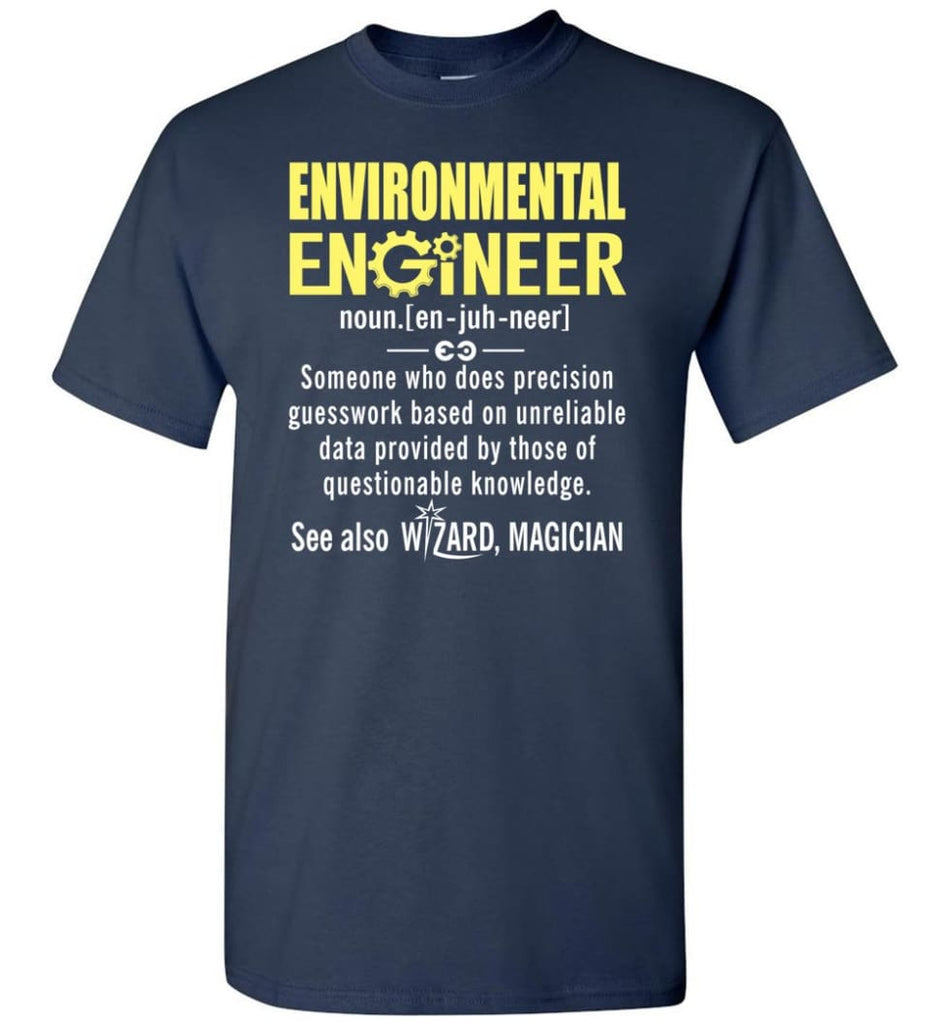 Environmental Engineer Definition - Short Sleeve T-Shirt - Navy / S