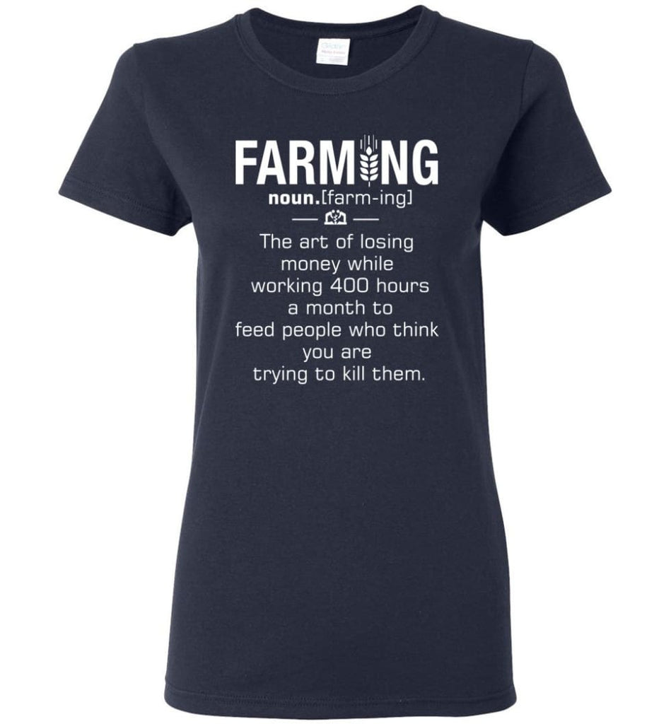 Farming Definition Women Tee - Navy / M