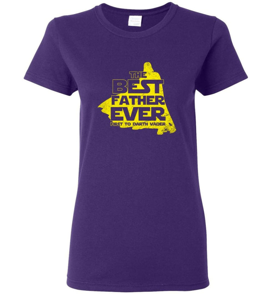 Gift Ideas For Father’s Day Best Father Ever T shirt Women Tee - Purple / M