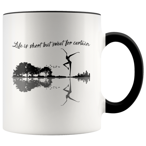 Life Is Short But Sweet For Certain Guitar Nature Premium Accent Mug