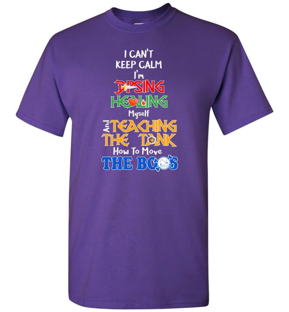 I Can’t Keep Calm Dps Funny Game - Short Sleeve T-Shirt - Purple / S