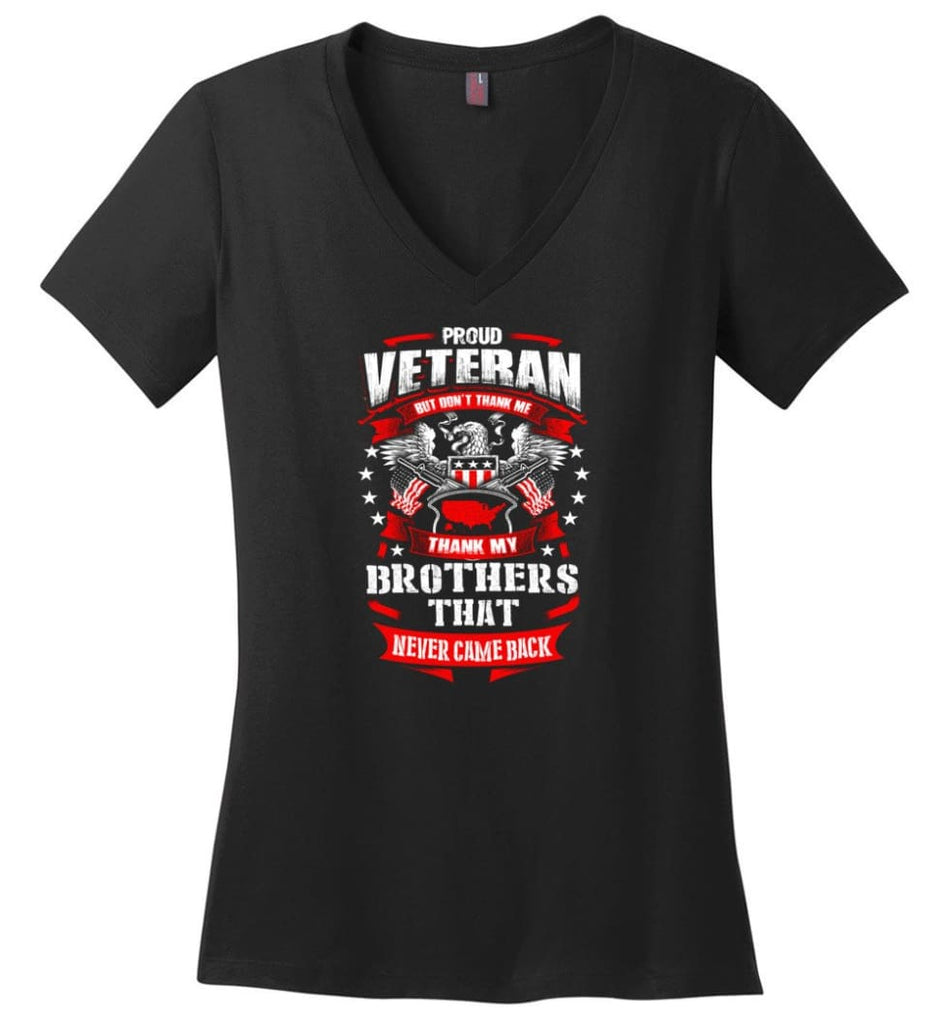 I Once Took A Solemn Oath To Defend The Constitution Against All Enemies Veterans Ladies V-Neck - Black / M