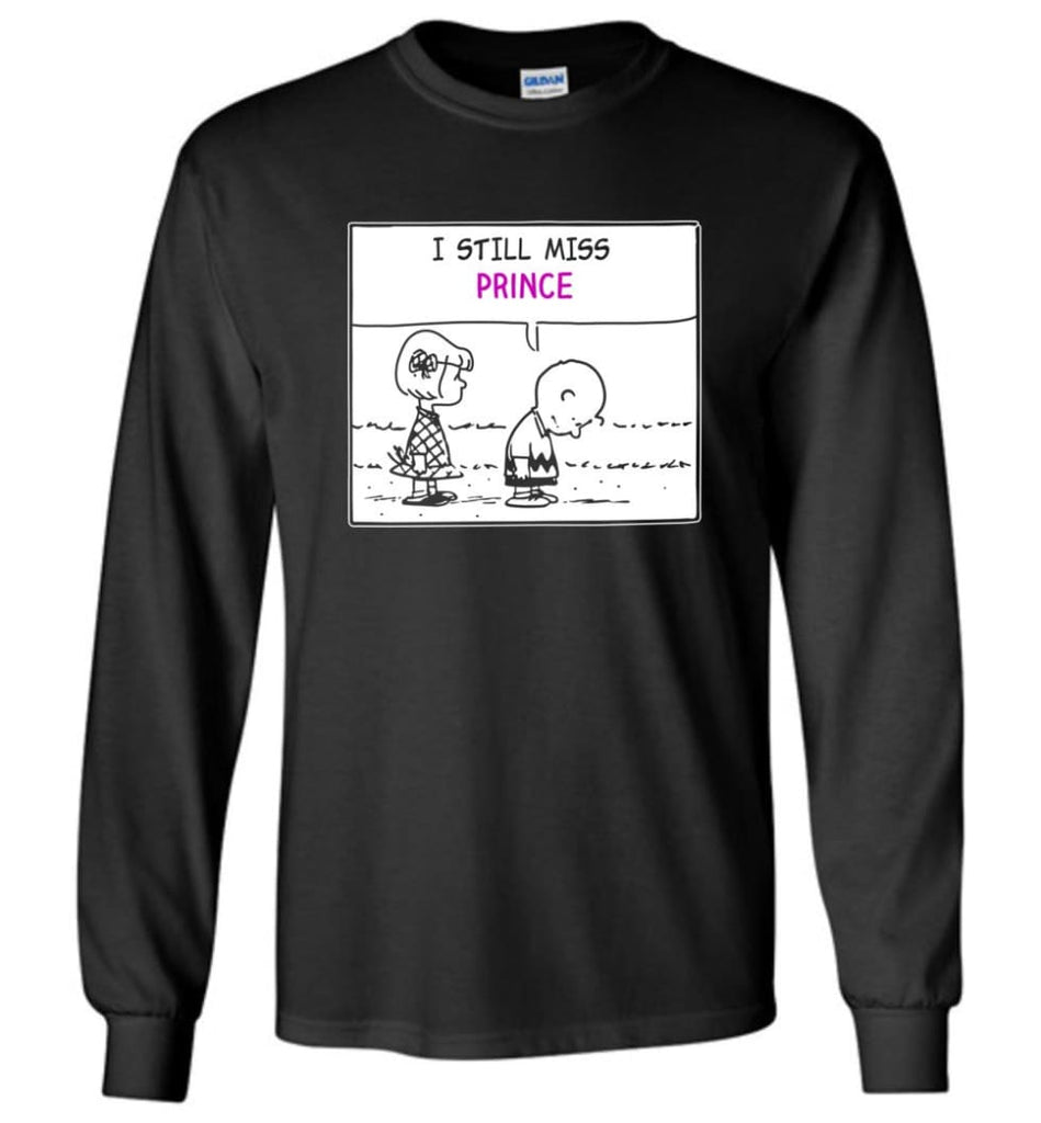 I Still Miss Prince T Shirts Where Can I Buy Prince Purple Rain Jacket Christmas Sweatshirt Long Sleeve T-Shirt - Black