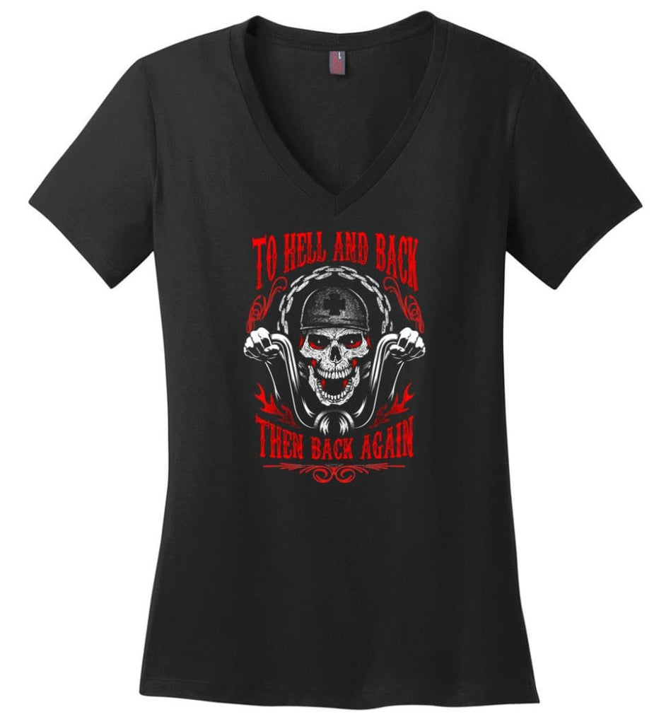I’m A Biker Chick Biker Girls Shirt Ladies V-Neck - Black / M