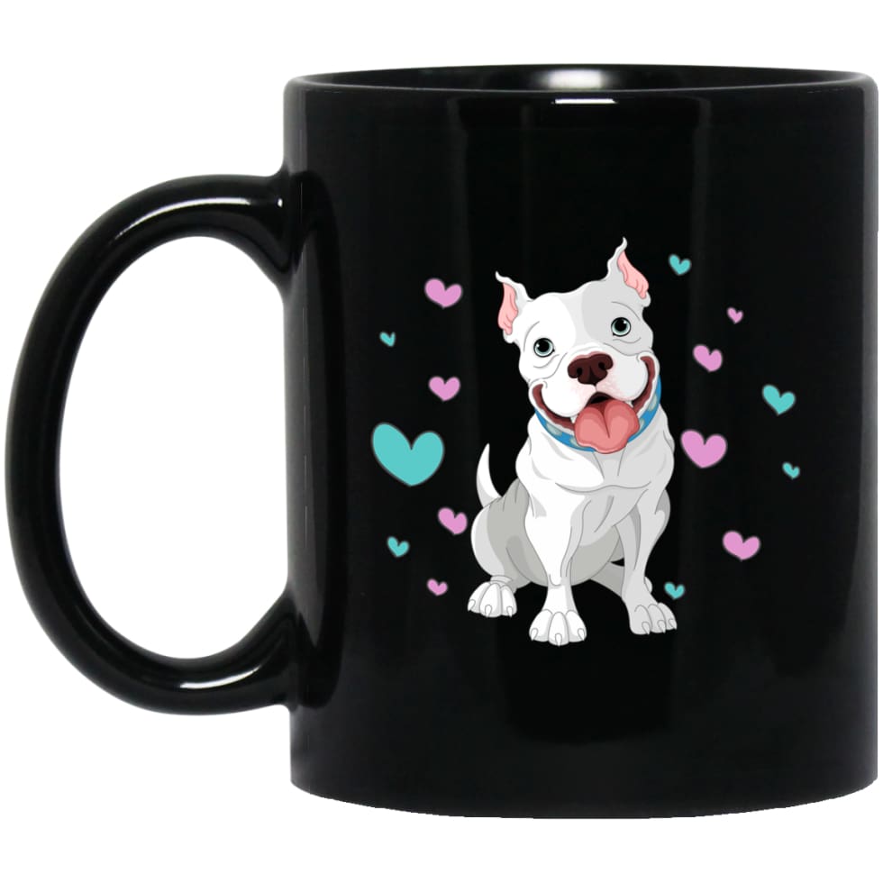 Love Boxer Dogs Gift for Boxer Owners 11 oz Black Mug - Black / One Size - Drinkware