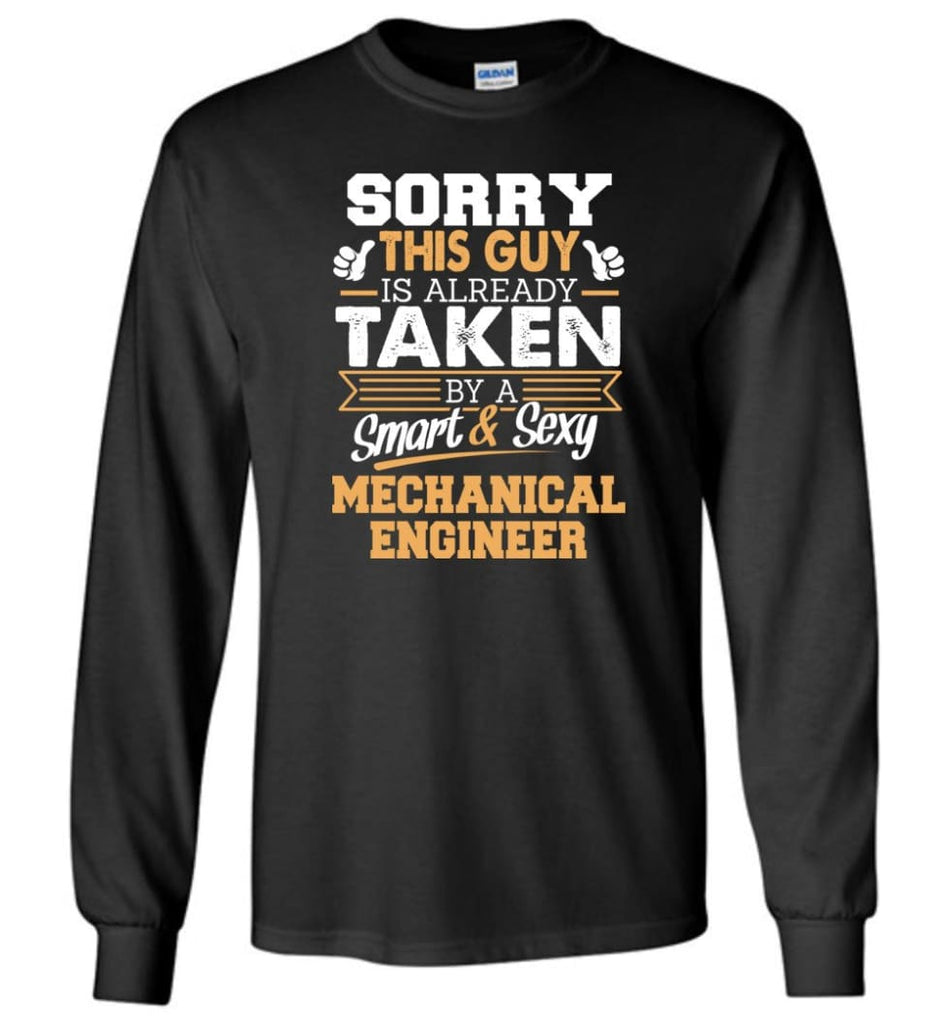 Mechanical Engineer Shirt Cool Gift for Boyfriend Husband or Lover - Long Sleeve T-Shirt - Black / M