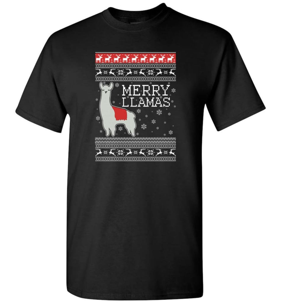 Merry Llamas Holiday Sweatshirt Merry Llamas Christmas Sweater for Men and Women Christmas Sweater Party Gifts - T-Shirt
