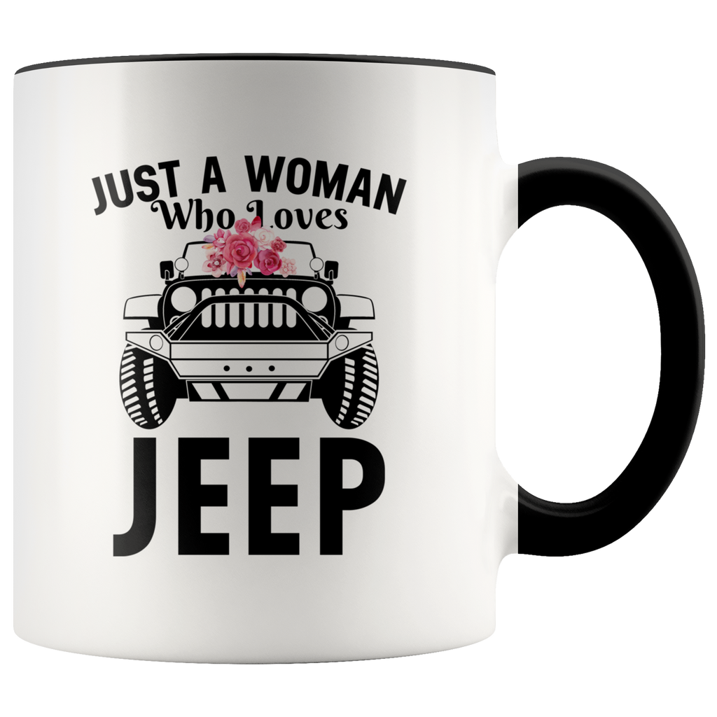 Jeep Lover Just A Woman Who Loves Jeep Premium Accent Mug