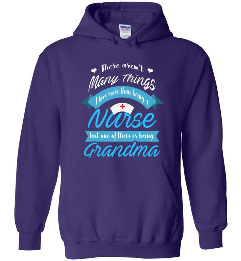 Nurse Grandma Gift Shirt for Mother and a Nurse Hoodie - Purple / M