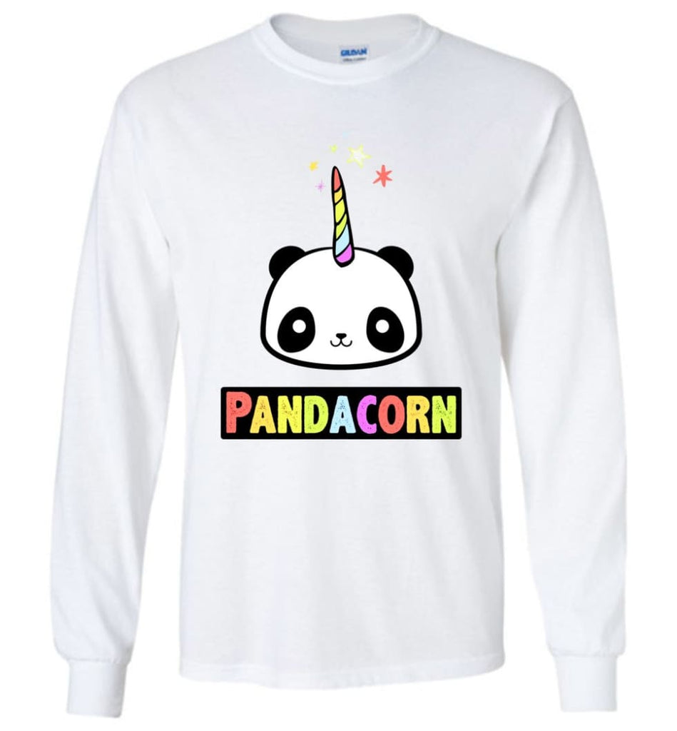 Pandacorn Long Sleeve T-Shirt - White / M