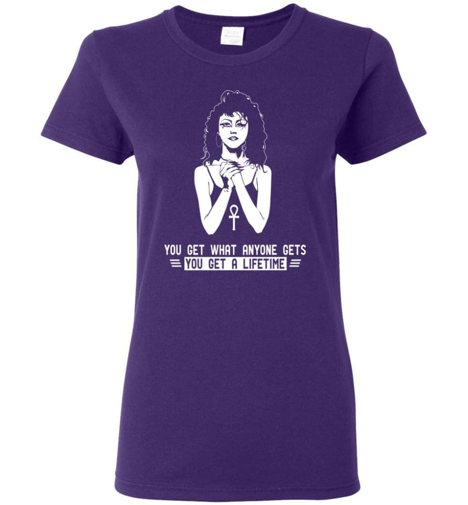 Sand man Shirt You get what anyone gets You get a Lifetime Women Tee - Purple / M