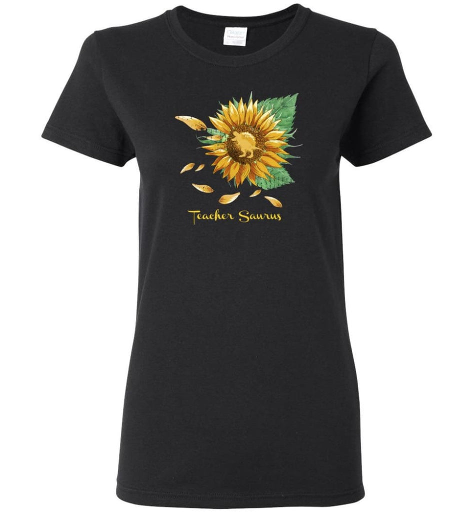 Teacher T Rex Teacher Dinosaur Saurus Teacher - Women Tee - Black / M - Women Tee