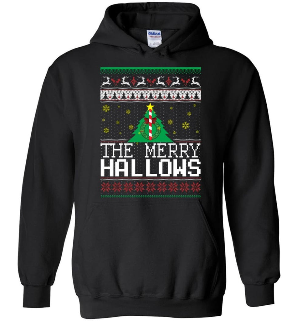 The Merry Hallows Cool Funny Best Christmas Gift for Harry Potter Fans Shirt Hoodie Sweatshirt - Black / M