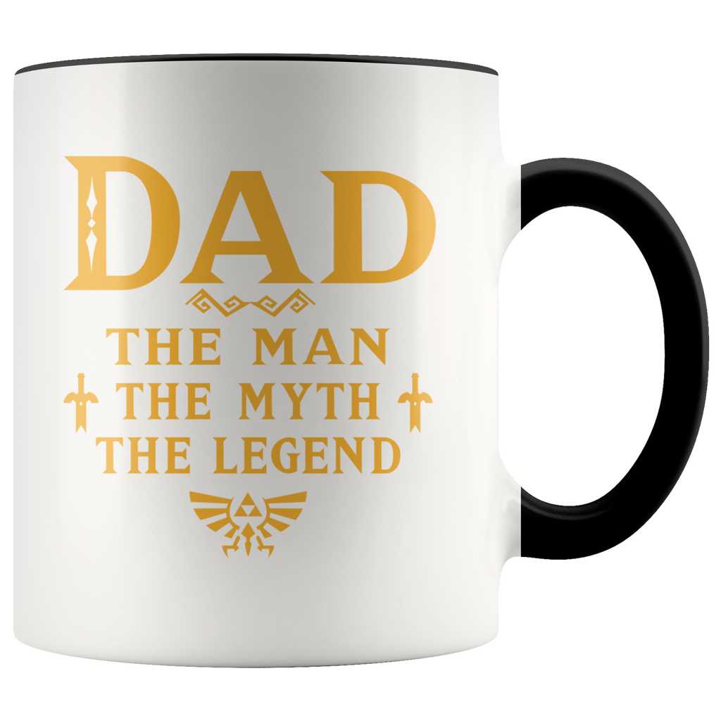 Dad The Man Myth The Legend Gaming Dad Best Gift For Gamers Premium Accent Mug