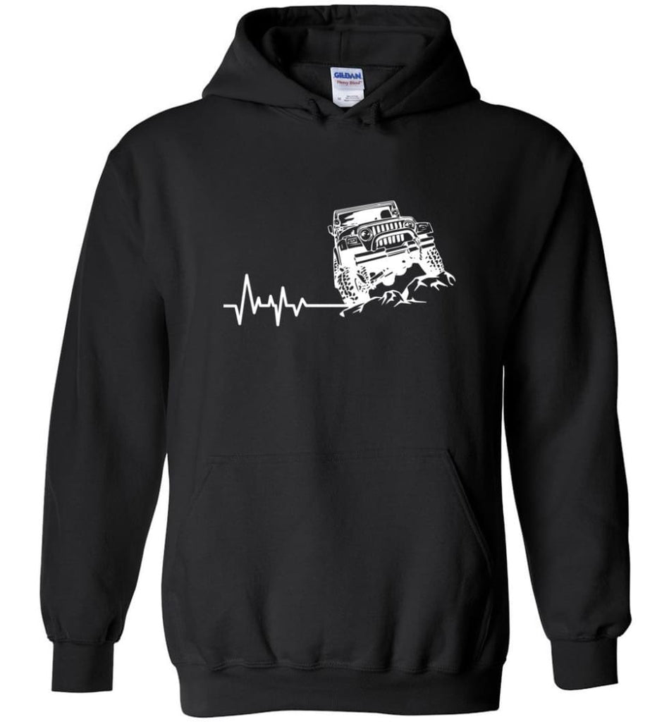 Unlimited Heartbeat Love Jeep Shirt Jeep Lover Driver Owner Addicted Hoodie - Black / M