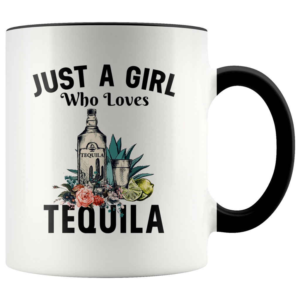 Just A Girl Who Loves Tequila Premium Accent Mug