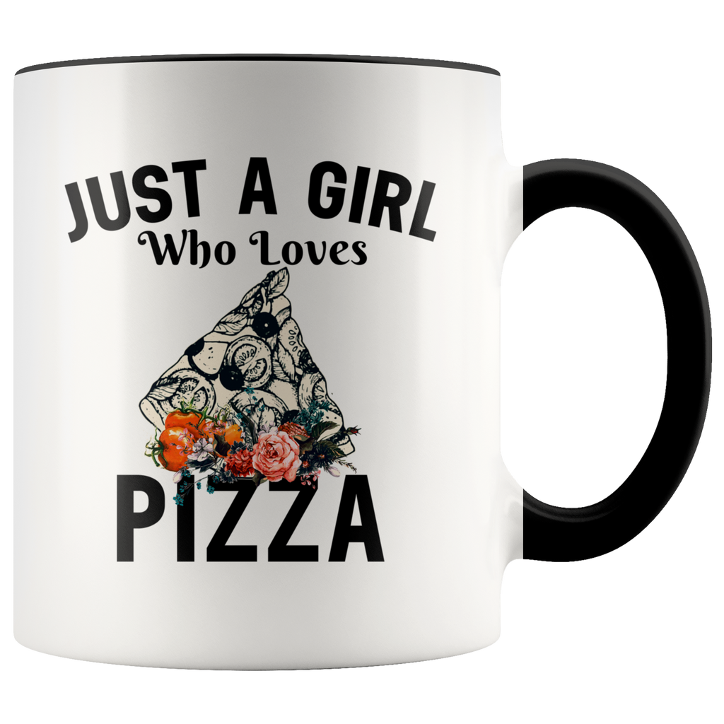 Just A Girl Who Loves Pizza Premium Accent Mug
