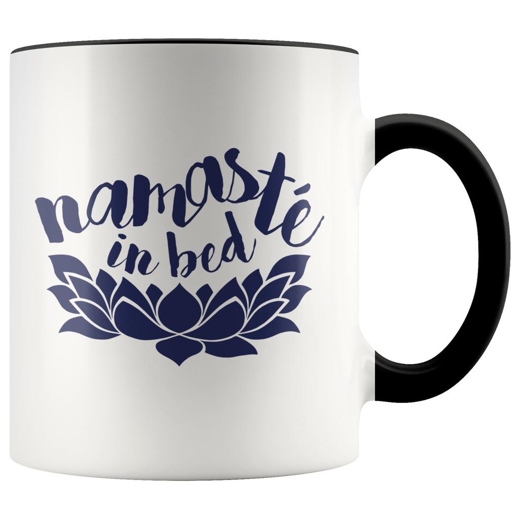 Yoga Meditation Namasta Funny Namas Stay In Bed Yogist Yoga Lover Premium Accent Mug