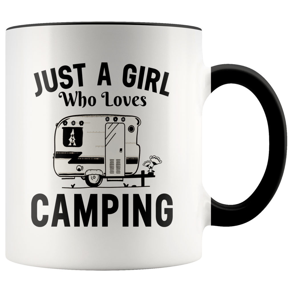 Just A Girl Who Loves Camping Premium Accent Mug