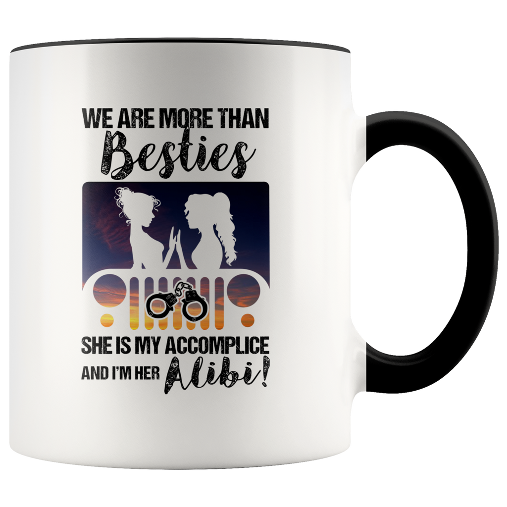 we are more than besties Funny Jeep Lover Gift For Girlfriends LGQT Premium Accent Mug