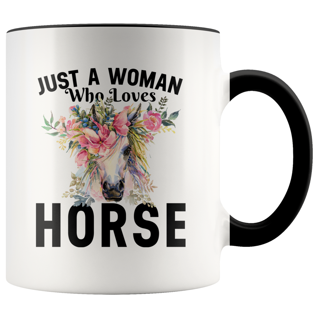 Horse Lover Just A Woman Who Loves Horse Premium Accent Mug