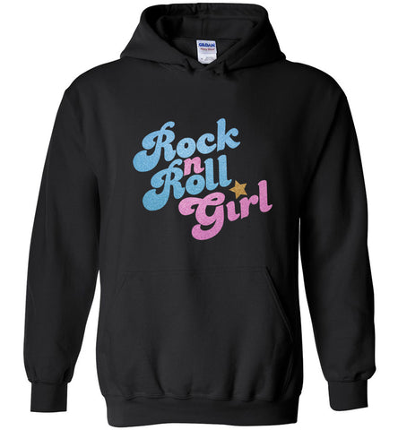 Rock n Roll Girl Music Fan Gift for Girls - Hoodie