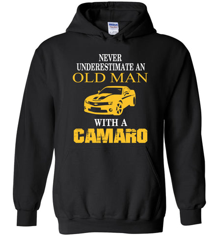 Never Underestimate An Old Man With A Chev Camaro - Hoodie