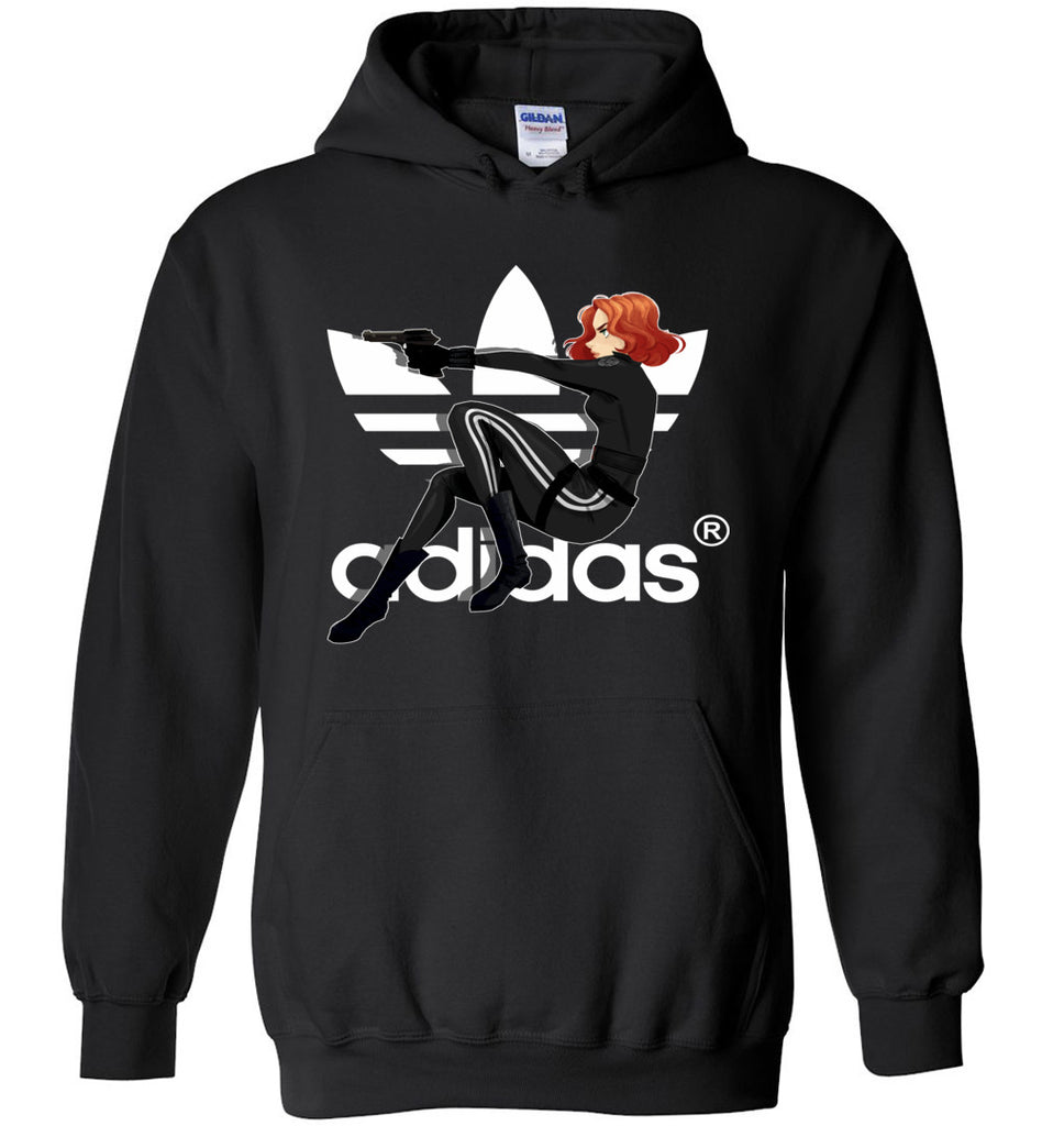 Characters Superheroes Black Widow Adidas - Hoodie