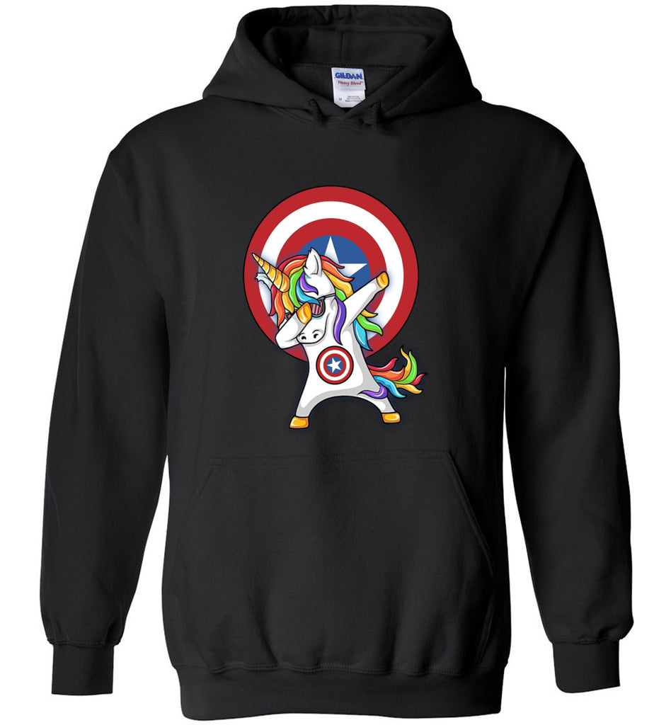 Unicorn Captain America Dabbing - Hoodie