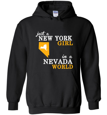 Just A New York Girl In A Nevada World - Hoodie