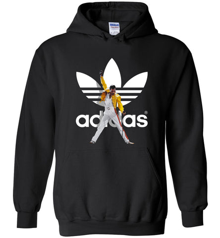Freddie Mercury Vintage Retro Music Gift for Fans Adidas - Hoodie