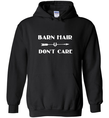 Barn Hair Dont Care Love Horse Riding - Hoodie